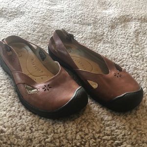 Keen Brown Leather Flats